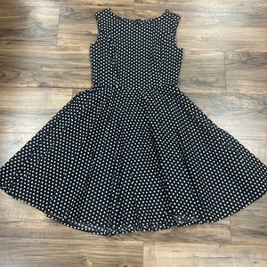 IMPRINTE VINTAGE | pin-up rockabilly black/white polka dot sleeveless dress